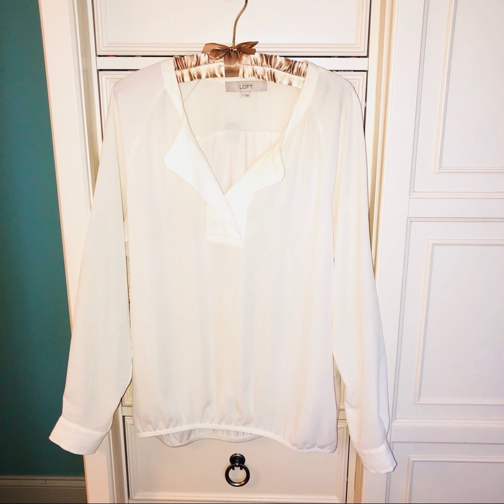 LOFT Ivory Blouse